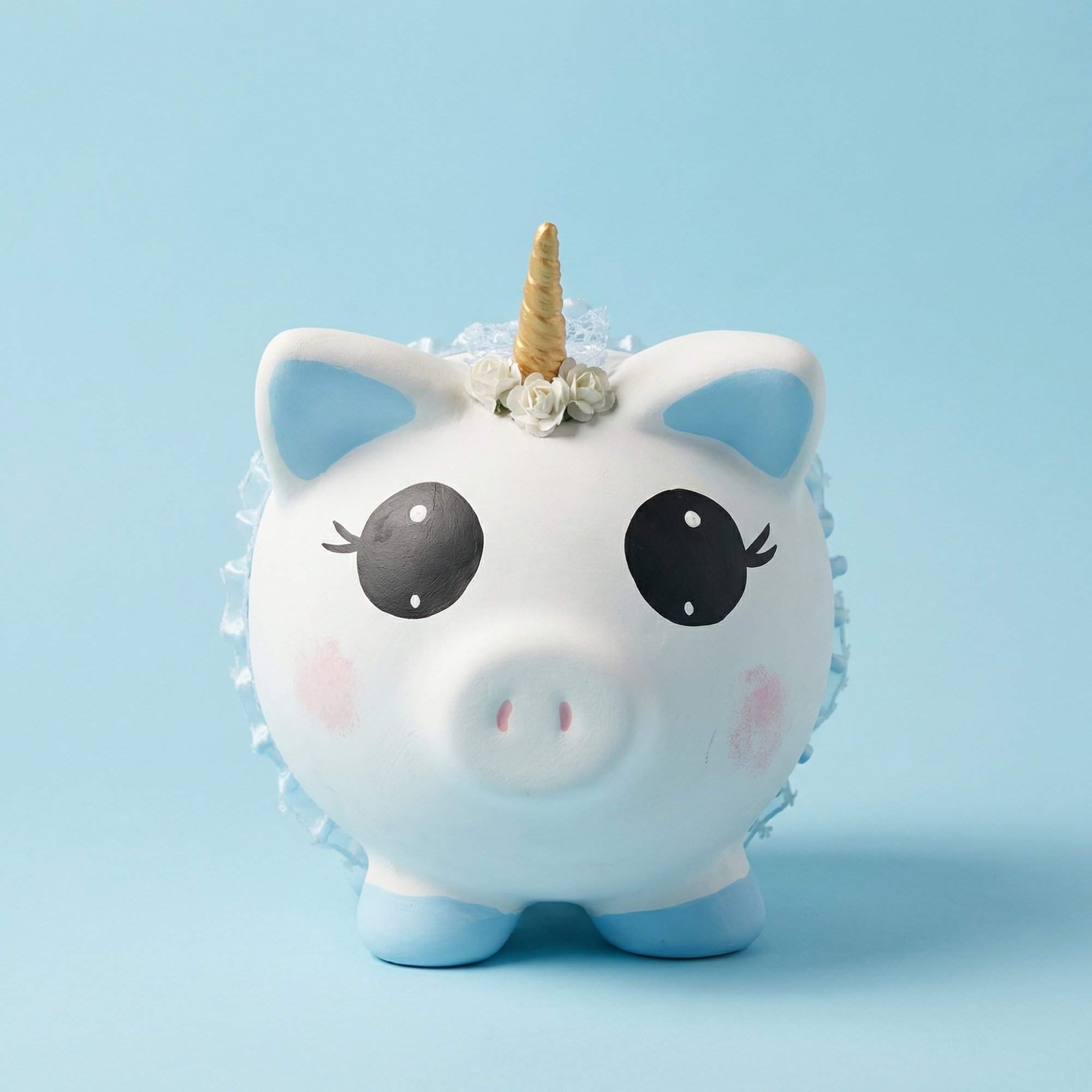 Alcancía unicornio personalizada con nombre grabado